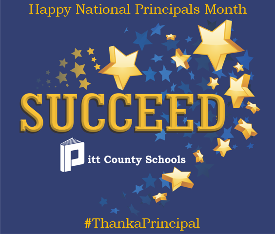 Happy National Principals Month to <a href="/PCS_NC/">Pitt County Schools</a> principals! Your leadership and work over the last few months has been impeccable. Words can not describe how fortune your communities, staff and students are to have you at the helm. Thank you for serving and leading. #ThankaPrincipal