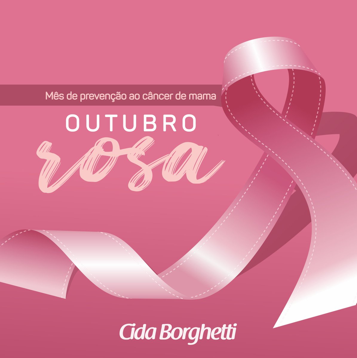 Durante toda minha trajetória me dediquei ao combate do câncer de mama e nesse mês de outubro e te convido a se juntar a mim nessa causa. Vamos juntas!