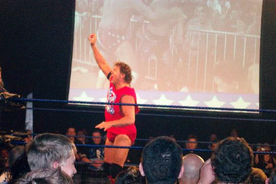 Jonny Storm & Jody Fleisch vs. Jerry Lynn & Chris Sabin was a good TNA X-Division-style all-action opener.Tracy Smothers vs. Blue "Meany" (sic) wasn't much, but played for laughs and was what it was. Smothers got over in 1PW in a cult popularity kinda way.[cont]