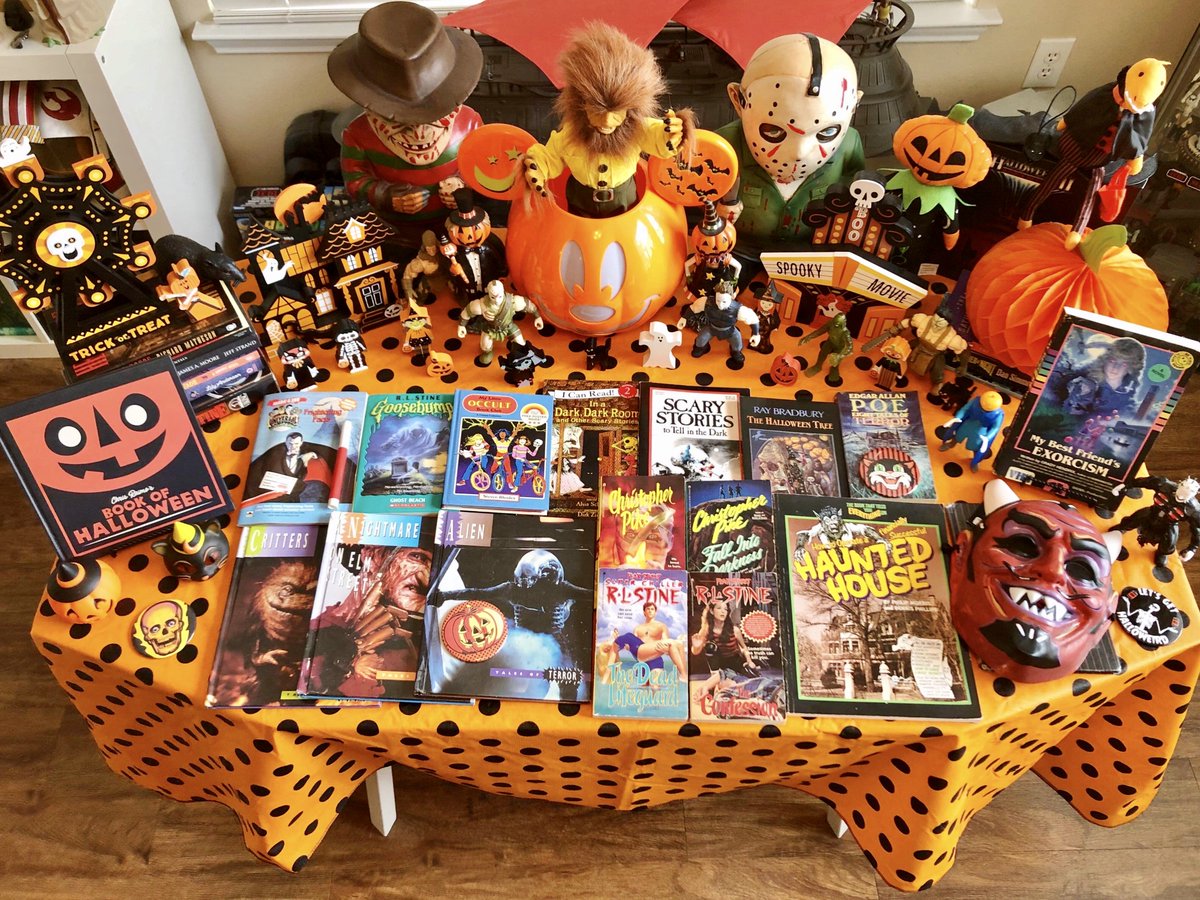 The Haunted Nursery School and Spooky Scholastic Book Fair return for this year's  #HalloweenMoodTable festivities! Schedule your Book Fair visit today and create the memories that last a lifetime. Unlock the joy of... SCREAMING! cc  @DinosaurDracula