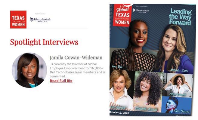 Jamila_C_W's tweet photo. Honored to take part in a conference rooted in women helping women. Join us as the Texas Conference for Women kicks off today! #TXConfWomen https://t.co/I3yKJNaBsZ