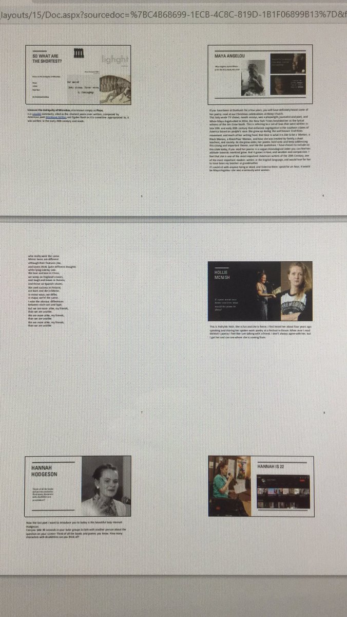 DunhurstEnglish's tweet photo. Enjoyed sharing poetry by my three current favourite female poets for #nationalpoetryday2020 assembly. Thank you #MayaAngelou #HollieMcNish @holliepoetry and @Hannahodgson for your inspiring words https://t.co/BpDNsqyn4P