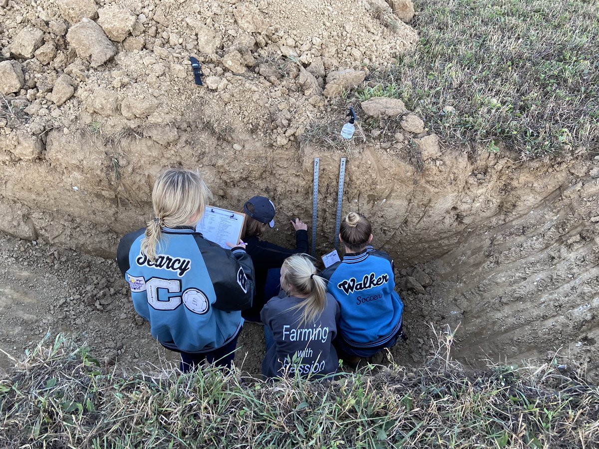 So proud of this team for trying something new!  Soils judging 101 last night, thanks Mr. Huge with Danville FFA for your words of wisdom!