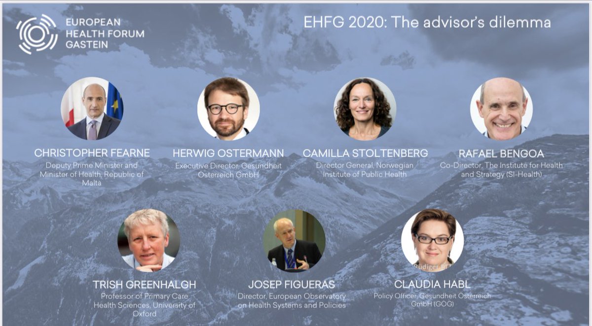 Enjoyed participating in today’s #Gastein #Health Forum panel- lessons learned (and still learning!) from #Covid19 will have wide ranging implications #EHFG2020
