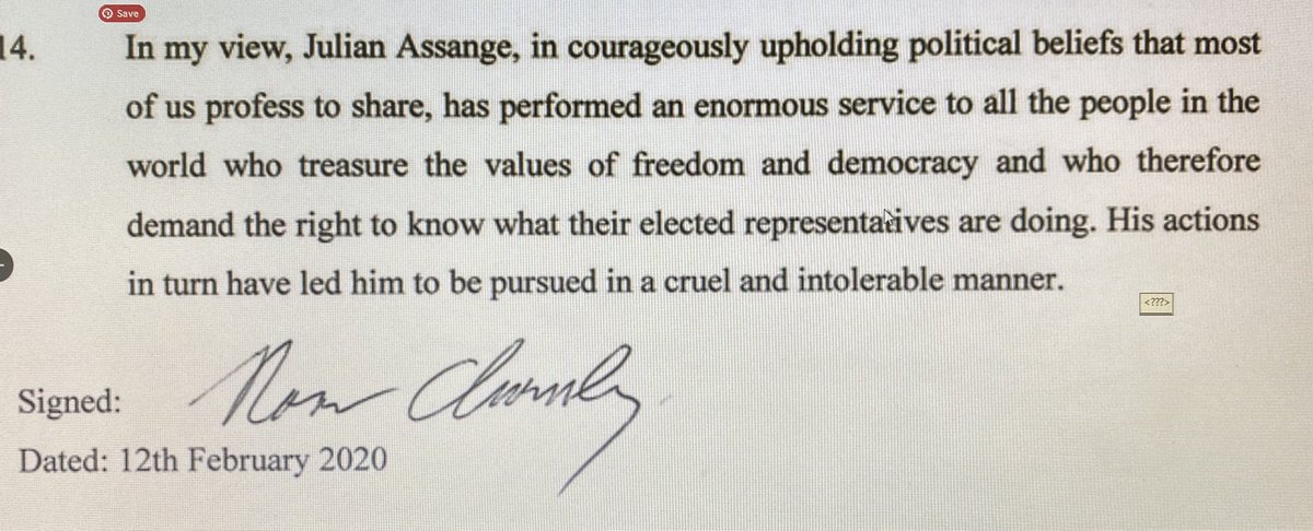 The greatest living moralist and my favourite commentator. Noam puts it better than anyone else. I try to teach my kids that no harm should ever come from doing the right thing. In the case of Julian Assange, unfortunately this is not true.