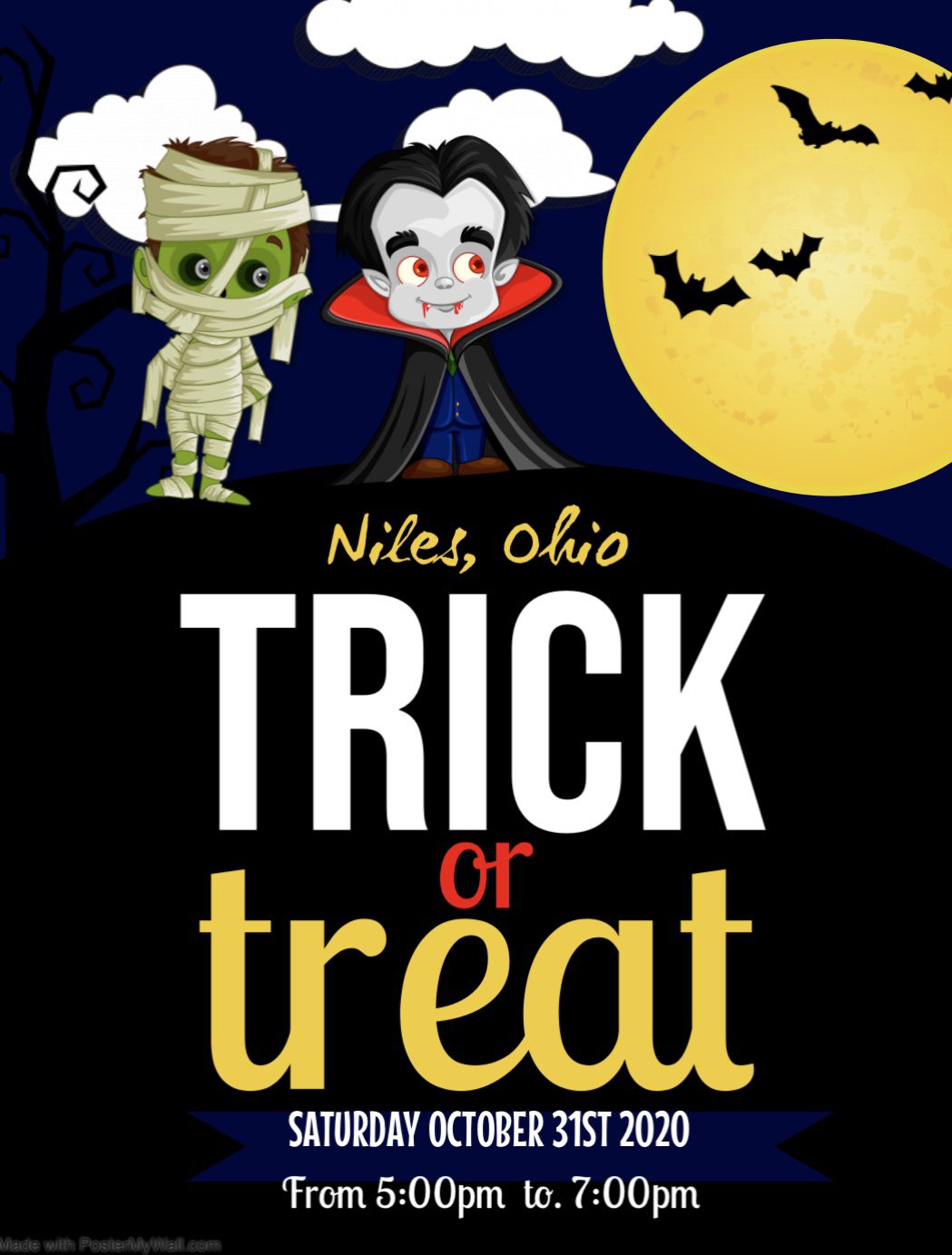 Niles Community Talk on Twitter "Niles,Ohio Trick or Treat Saturday