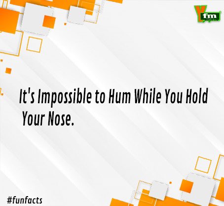 Y1079FM's tweet photo. #FunFactz Did you know it’s impossible to hum while you hold your nose ? 😮🤔 https://t.co/GO6VqQng2e