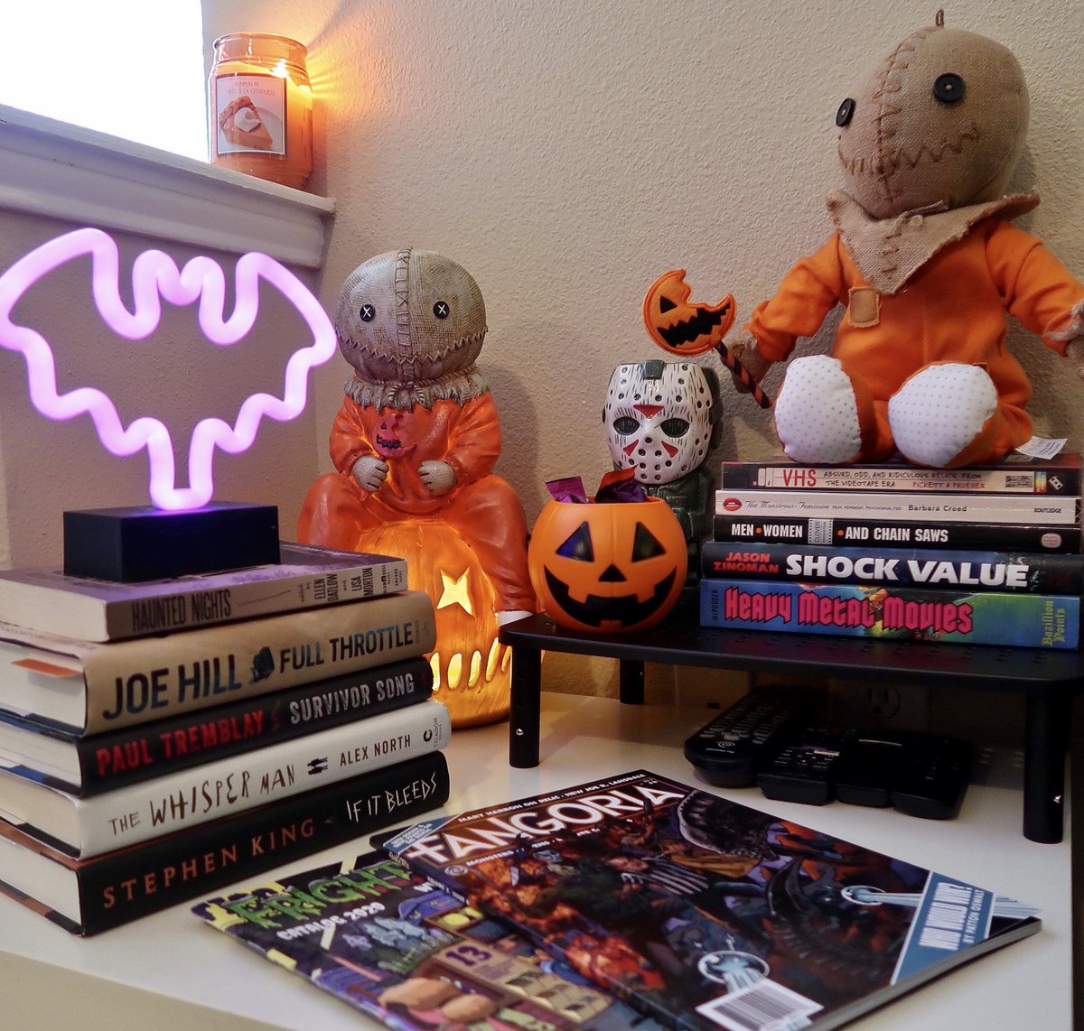 If both areas are occupied, please enjoy the selection of magazines and horror films in our waiting room!