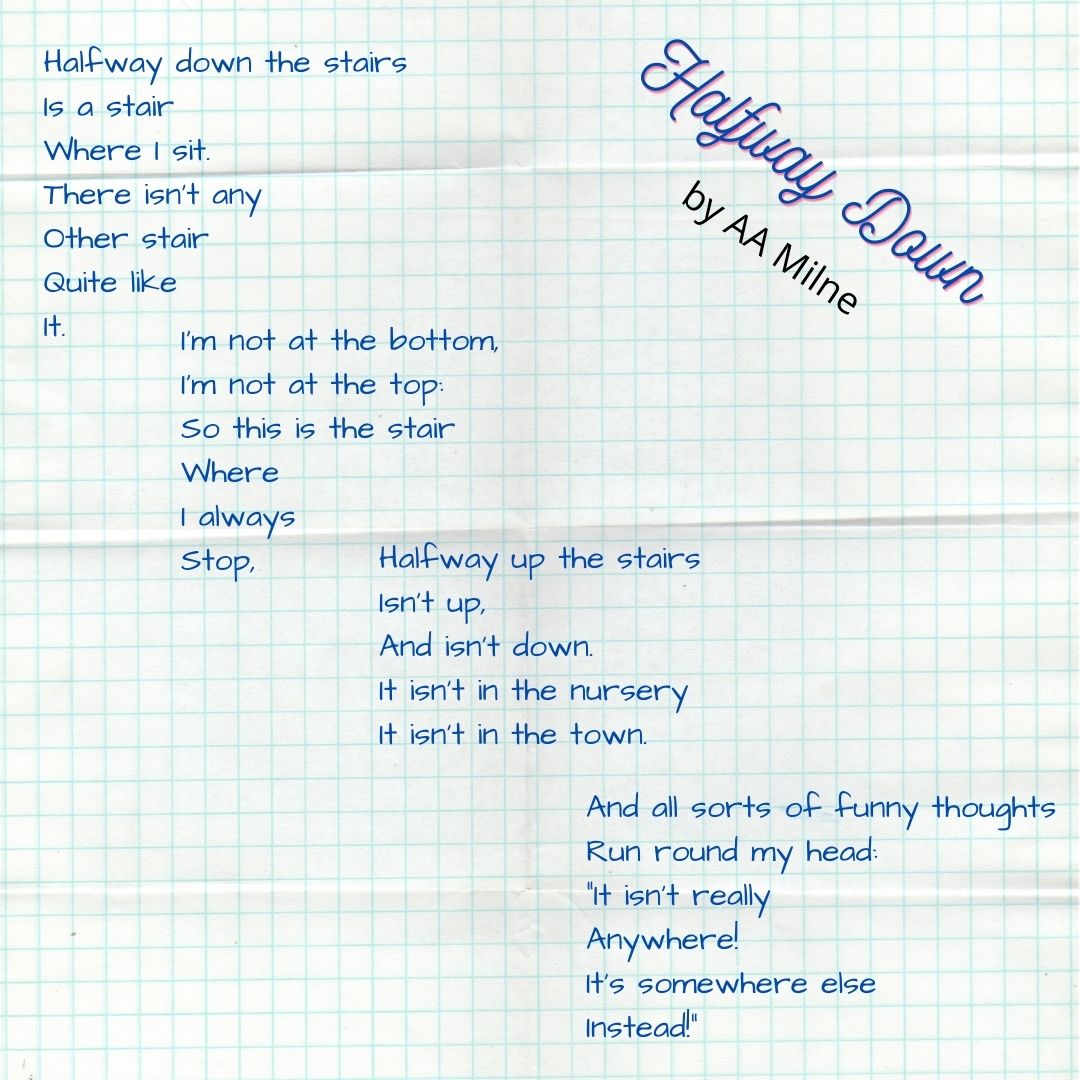 Today is National Poetry Day!
Experts agree that hearing poems and rhymes helps children develop critical skills. Here's one of our Head Teacher's favourite poems   #hemdeanhousecaversham #hemdeanhouseschool #nationalpoetryday