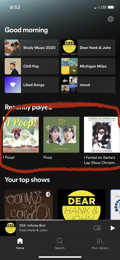 abismile111's tweet photo. When your little brother asks Alexa to play songs and they end up in your recents... https://t.co/0oTkdSZeuV