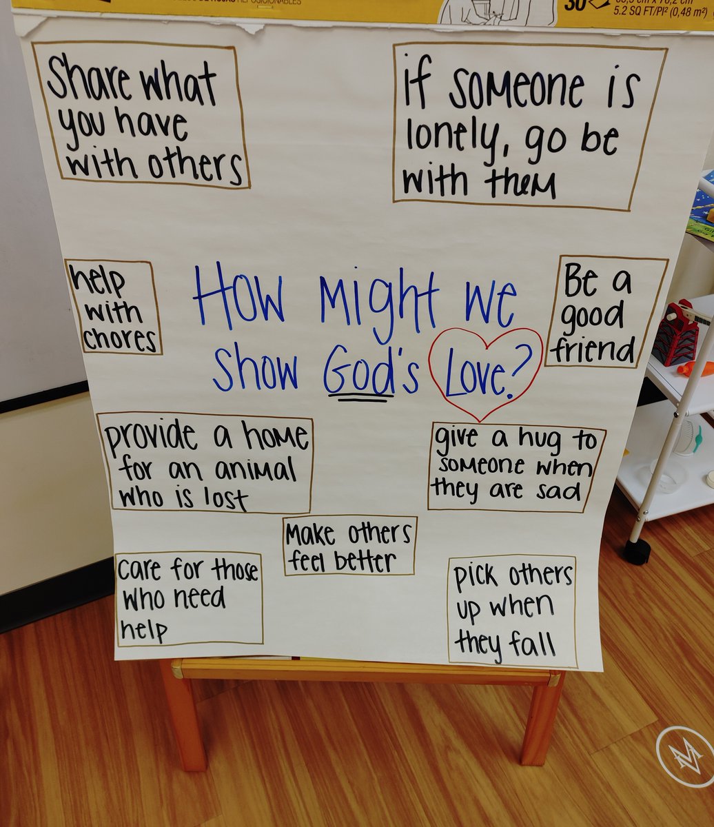 EhayesMV's tweet photo. After learning more about God's love during the month of September, it looks like the kindergartners have a beautiful understanding of love! #mvpschool #mvlower https://t.co/EdCpJdwOtz
