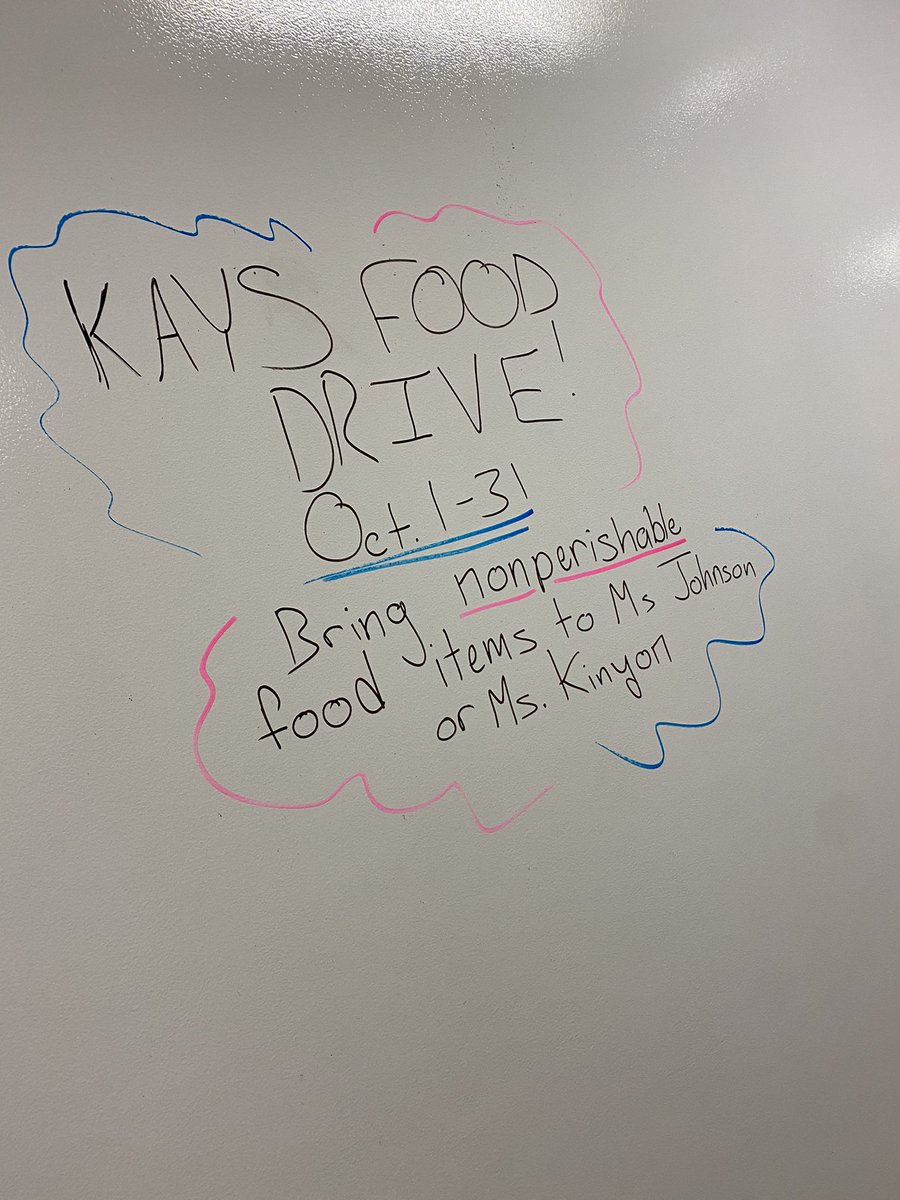 🚨🚨🚨Attention students! The Leavenworth food pantry needs your help! Bring nonperishable items to Ms. Johnson or Ms. Kinyon starting today through the end of the month <a href="/KaysLHS/">Lansing KAYS</a> #ProudOfThePride