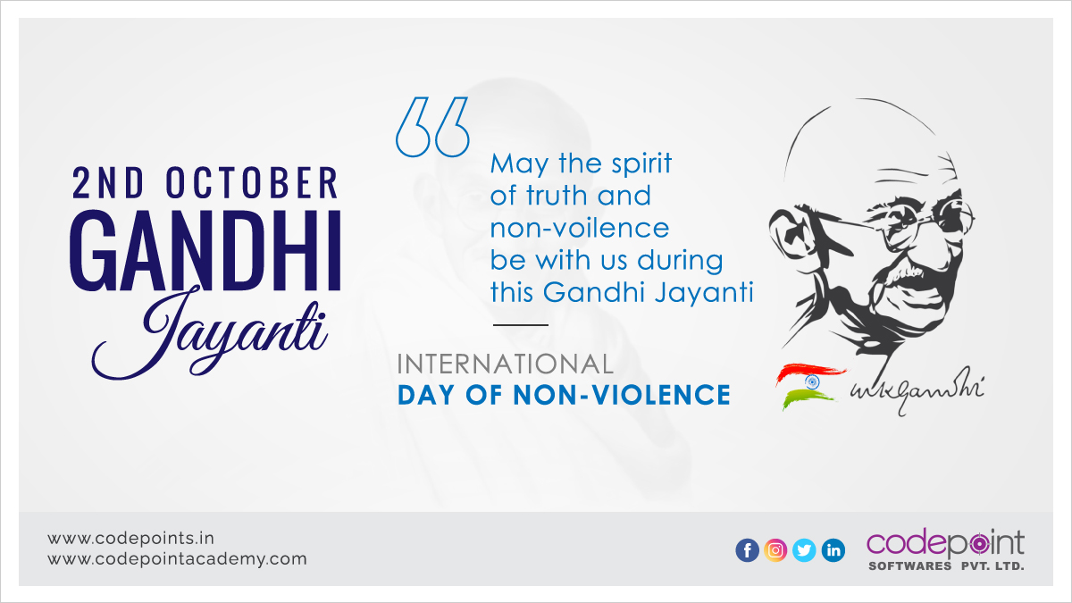 Codepoint_Sfw's tweet image. 'A man is the sum of his actions, of what he has done, of what he can do, nothing else. ' - Happy Gandhi Jayanti 2020!

#CODEPOINT
#gandhi #gandhijayanthi #peace #gandhiji #mahatmagandhi #india #gandhijayanti #gandhiquotes #freedom #indian #mahatma #fatherofthenation #art #quotes