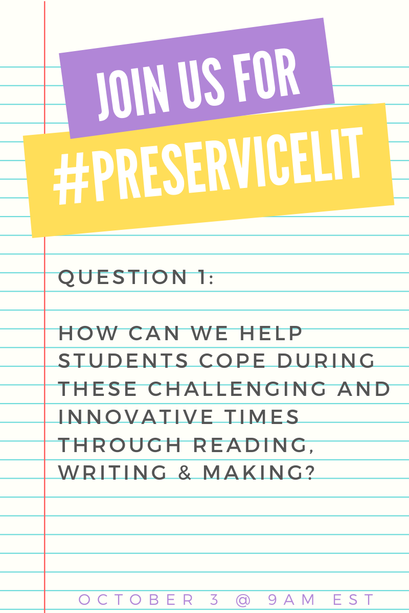 AffinitoLit's tweet photo. Here is our first question! Reply, retweet or create a new tweet with your response, but don’t forget to add A1 and the #preservicelit hashtag! https://t.co/wGfL8NH7b4