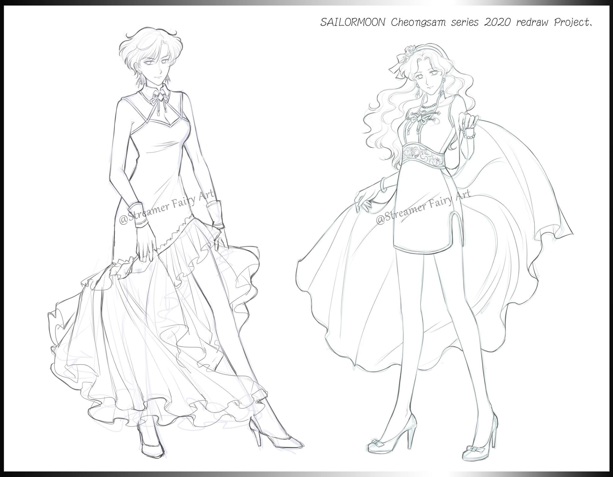 Streamer Fairy Art Wip Sailor Moon Cheongsam Series Redraw 閃光 美少女戦士セーラームーン Sailormoon Sailormoonfanart Fanart Sailormooncosplay Streamerfairy Cheongsam Sailormooncheongsamseries Harukatenou
