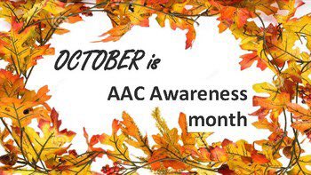 Happy AAC Awareness Month! Celebrating all who communicate using augmentative and alternative communication! 🤟🏼 #aacaware20