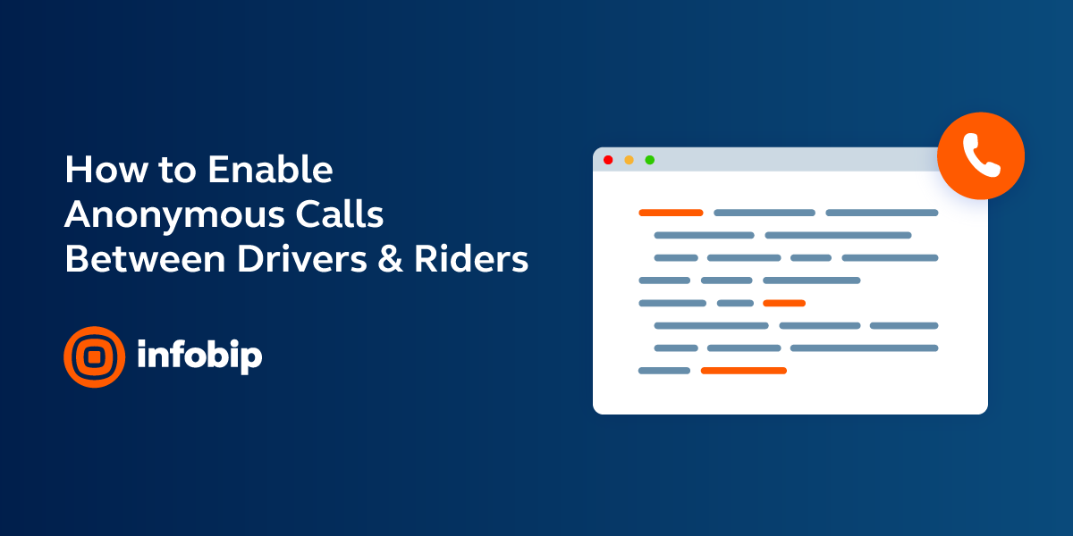 Infobip's tweet image. [#TutorialThursday] Check out how to set up anonymous calls between drives and riders, protecting their privacy &amp;amp; keeping them safe! Learn more: bit.ly/adriverscall