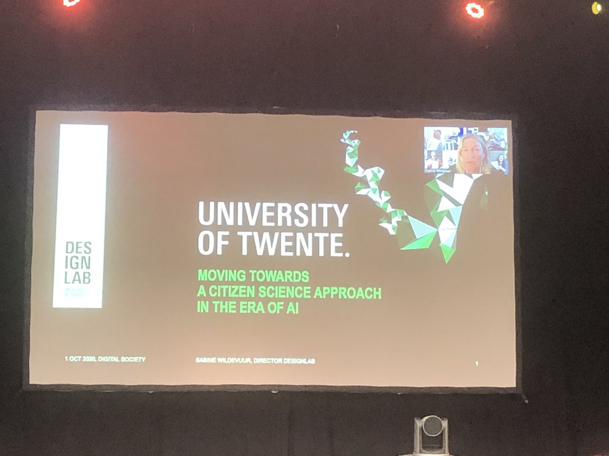 Moving towards a citizen science approach in the era of #AI. Sabine Wildevuur from the <a href="/UTwente/">University of Twente (inactive)</a> will show us how and why.