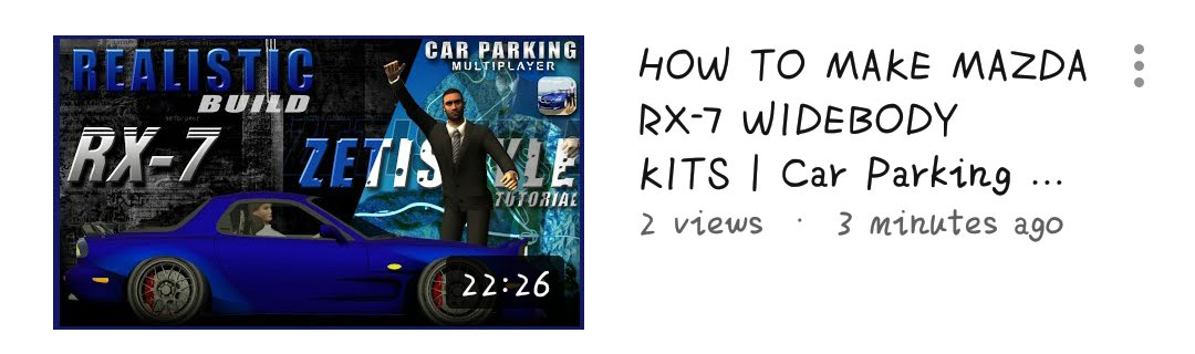 Car Parking Multiplayer ๐ | zeti
โข widebody โข
#CarParkingMultiplayer #CPM #Gaming #Gameplay #Game #Openhood #Livery #Widebody #LibertyWalk #Tutorial #RustyDecals #YouTuber #YoutubeGaming #zeti #MazdaRX7 https://t.co/zhShfnaTg8