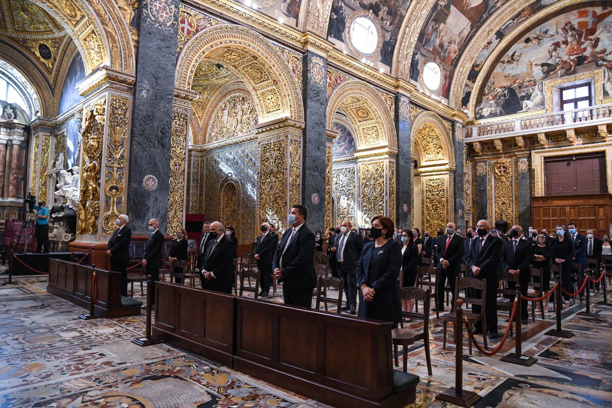 GeorgeVellaMT's tweet photo. This morning I attended Mass at St John’s Co-Cathedral in Valletta which marked the beginning of the Forensic Year. I reiterate the message conveyed by @BishopScicluna , which encouraged all those familiar with this field to be instruments of peace in society. https://t.co/oJPUxasUyF