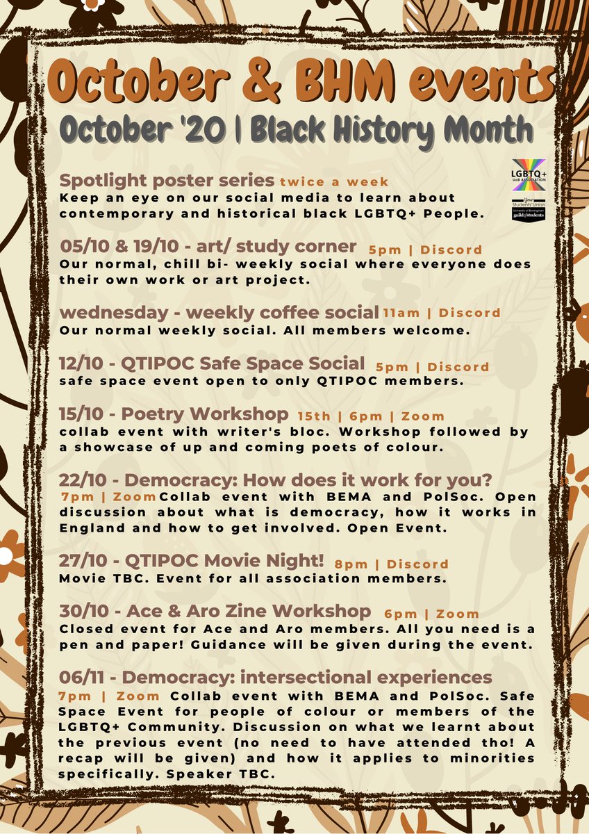 University of Birmingham LGBTQ+ Association tweet media