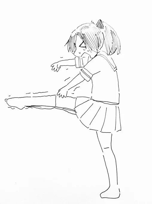 I字バランス…。 