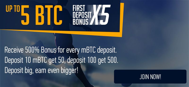 Join <a href="/Anonibet/">Anonibet</a> today and receive 5X your first deposit as bonus. Deposit 10 mBTC get 50, deposit 100 get 50. Deposit big get even bigger.
Register now at buff.ly/2GqO5u9