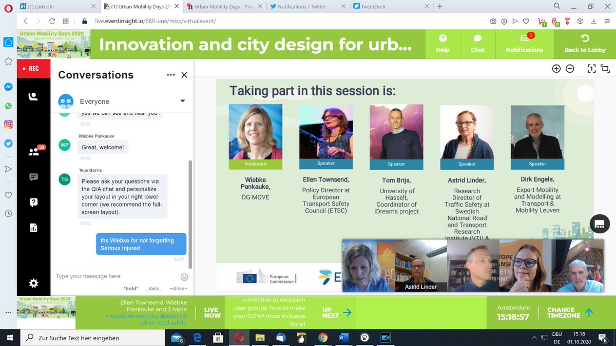 FEVRorg's tweet photo. #UrbanMobility day 3 most important topic 4 many #roadvictims 👉 #roadsafety in urban areas 👍
we would like to reach #VisionZeroInCities in 10 years
we can by #Innovation & correct design, could b fine
↘️🚙+ ↘️speeding = no more bleeding
#0by30 most should agree 🤝 https://t.co/4wi0p4KhLQ