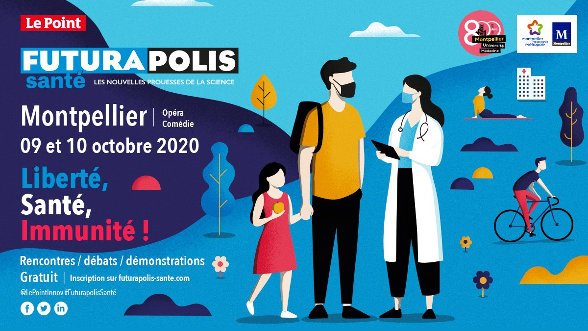#FuturapolisSanté les 9 &amp; 10 oct. Conférences, ateliers, experts de renom... Pour tout savoir sur la #Covid19, comment y faire face et booster votre #immunité, inscrivez-vous vite >> bit.ly/Fsante 
Evénement organisé dans le respect des règles sanitaires en vigueur.