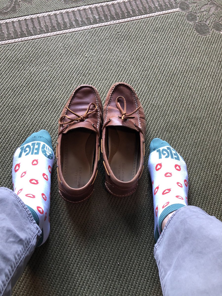 As the pandemic continues to stretch into Fall, I realized today is my first work day in socks since early June. #ELGL @ELGL50