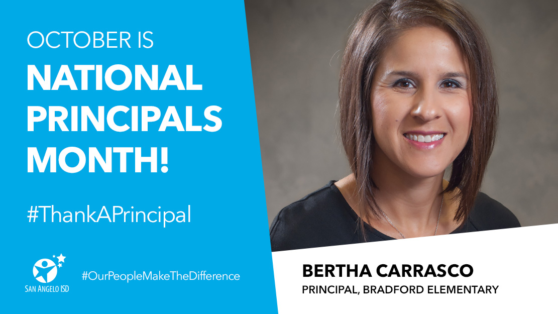 "Our <a href="/BradfordLobos/">Bradford Elementary</a> school family is pretty special. It's a place where everyone's voice is heard and valued. Our students, parents faculty &amp; community collaboratively ensure our students reach beyond their goals." - Bertha Carrasco, Bradford Elementary Principal #ThankAPrincipal