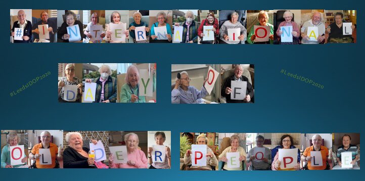 staceynoviews's tweet photo. Kicking off our #IDOP2020 with a fabulous collage of customers taking part  - each having their own letter and proud to be involved in this day.
#LCCCareDeliveryService 
#October1st 
#OlderPeoplesDay https://t.co/iCISVyCVHU
