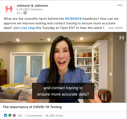 arikhanson's tweet image. Trend: 5 companies using LinkedIn video to advance goals during the pandemic bit.ly/3n4uMaK