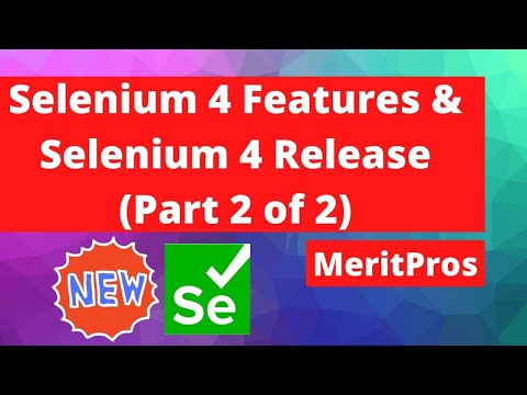 MeritPros's tweet image. ๐ฅ Selenium 4 Features And Selenium 4 Release in Depth (Part 2 of 2) โ Selenium Tutorial ๐ฅ
๐๐บ WATCH THE VIDEO NOW: youtu.be/C4qlNVInM1g ๐บ๐
#Selenium4features #Selenium4tutorial #Selenium4IDE #Selenium4WebDriver #SeleniumCourse #Selenium #MeritPros #MeritProsCourses
