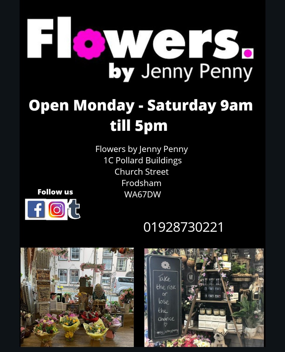 This Sundays Match Ball Sponsor vs Winstanley Warriors is the wonderful "Flowers by Jenny Penny"

For flowers, their is no better locally!

Another superb local business supporting young local lads in the community, thank you Jenny.