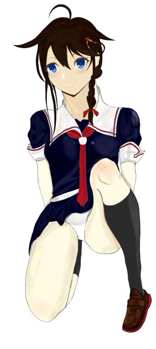 艦これ 時雨
線画と塗りが全然合わない 