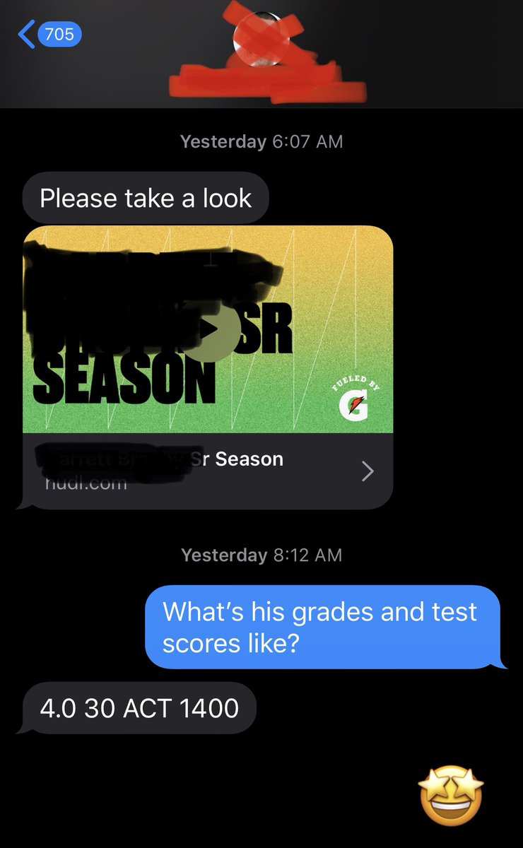 JR_Sandlin's tweet image. RECRUITs: Your coaches are telling you the TRUTH. This EXACTLY how TEXT MESSAGES go between high school coach and college coach. 

#Recruiting101