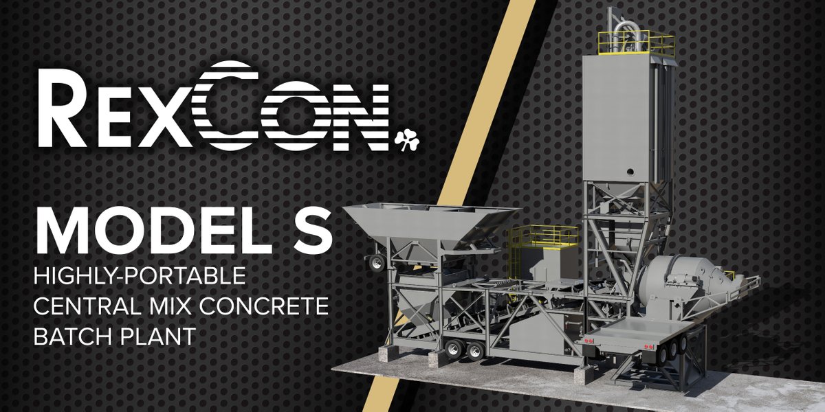 RexCon_Inc's tweet photo. The Model S Portable Paving Batch Plant offers portability, volume production, and quality mixing. It can be easily converted for portable or permanent ready mix applications.
For more information: https://t.co/nizJCefVAU
#RexCon #ModelS #Astec #OneAstec https://t.co/NbdjS2faDV