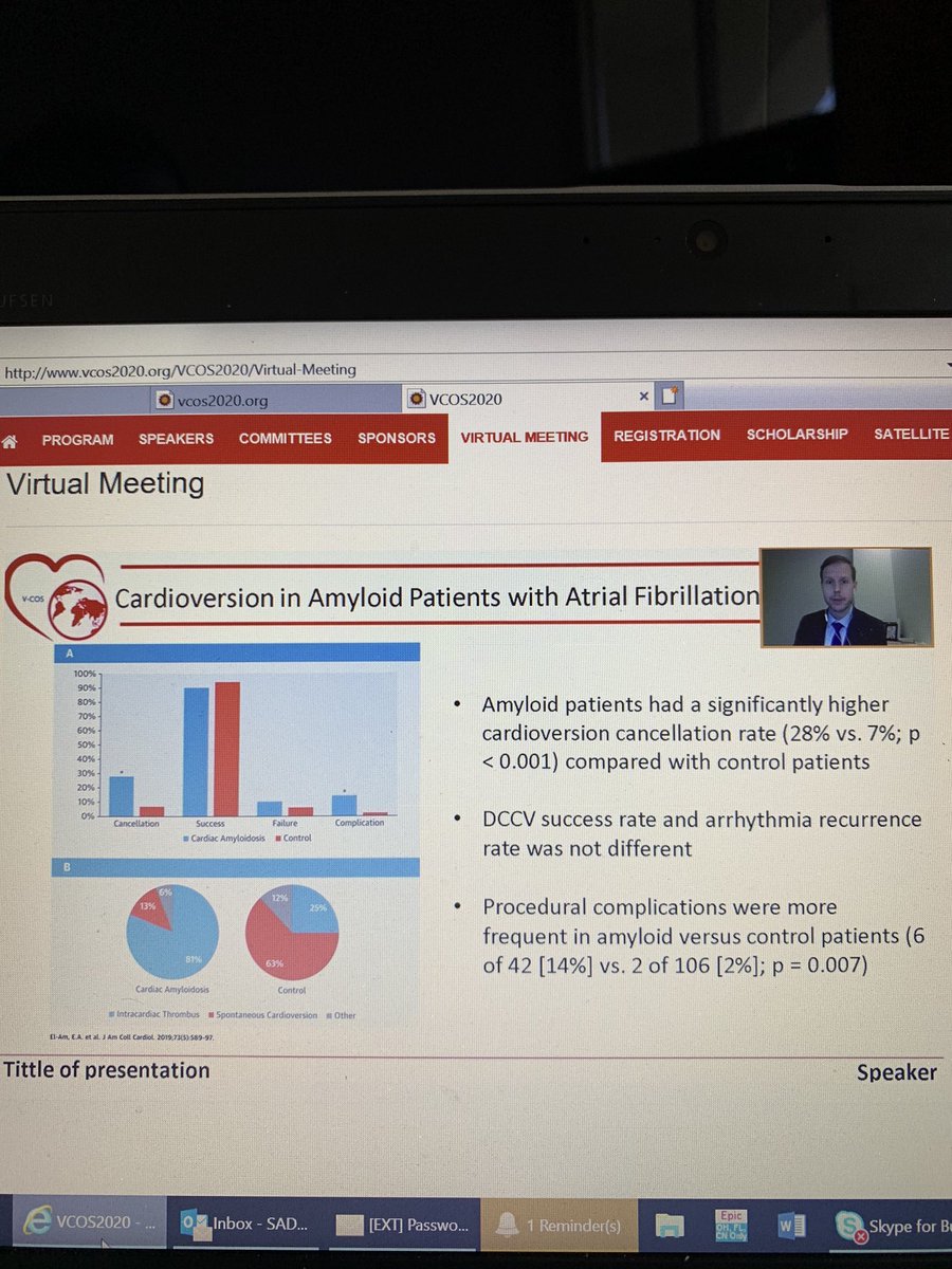 DSadlerMD's tweet image. #VCOS2020 @ICOSociety @Dr_Mike_Fradley Great talk on arrhythmia management in cancer patient by Dr Fradley