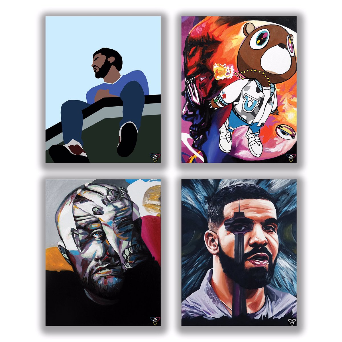 Maha_Sattva's tweet image. Giving away all four prints to one person who retweets this and is following me. Picking someone on Sunday!