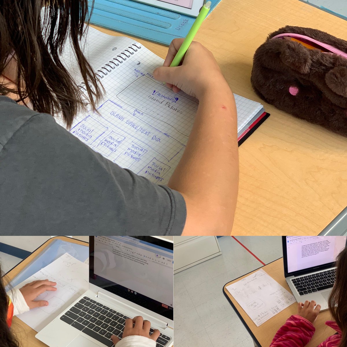 MYPDesignRIS's tweet image. Grade 6 students working on design sketches and narratives for their travel websites
#fantasyisland #digitaltravel #criterionb #mypdesign #developingideas