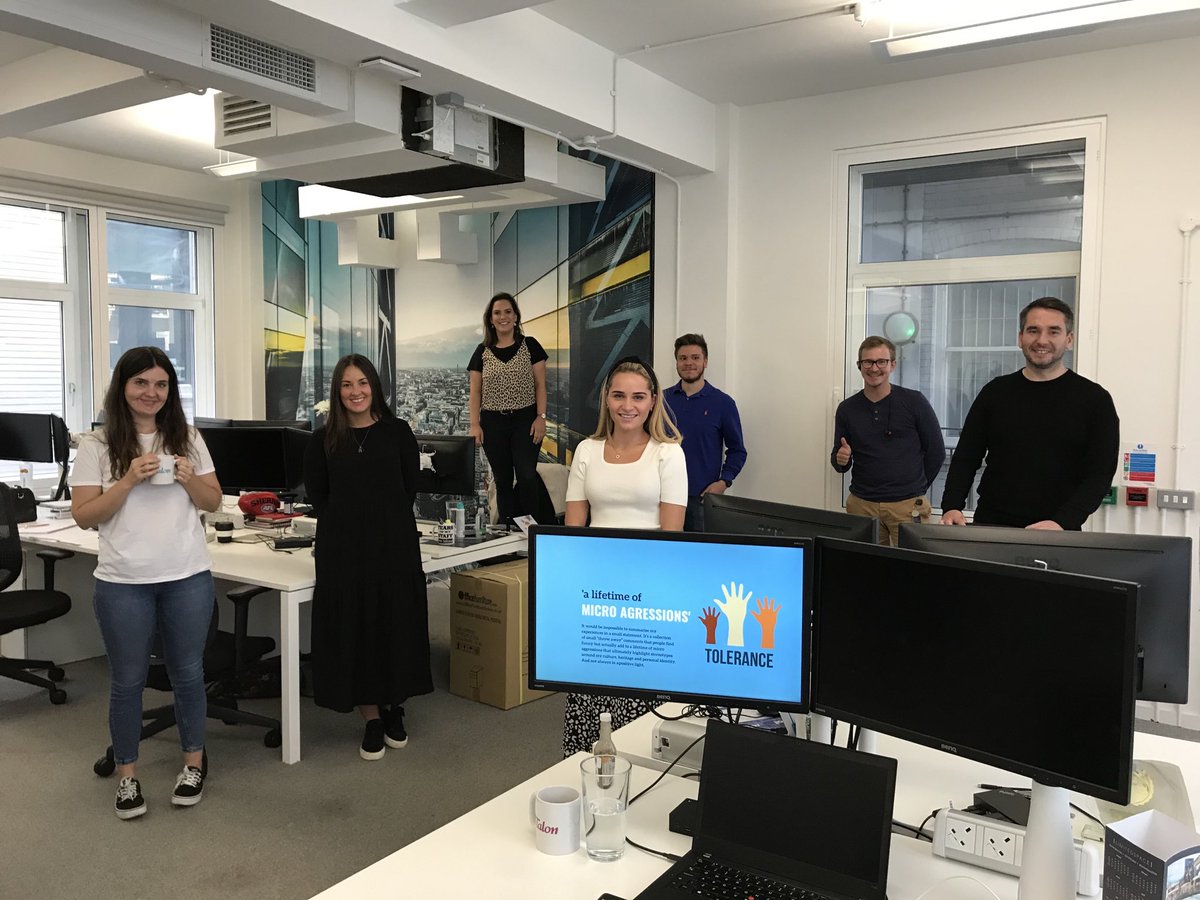 TrekFrank's tweet image. Wonderful to see some of the team who were on furlough back in the office with so much energy, collaboration &amp;amp; fighting spirit ⁦@TalonOOH⁩ #OOH