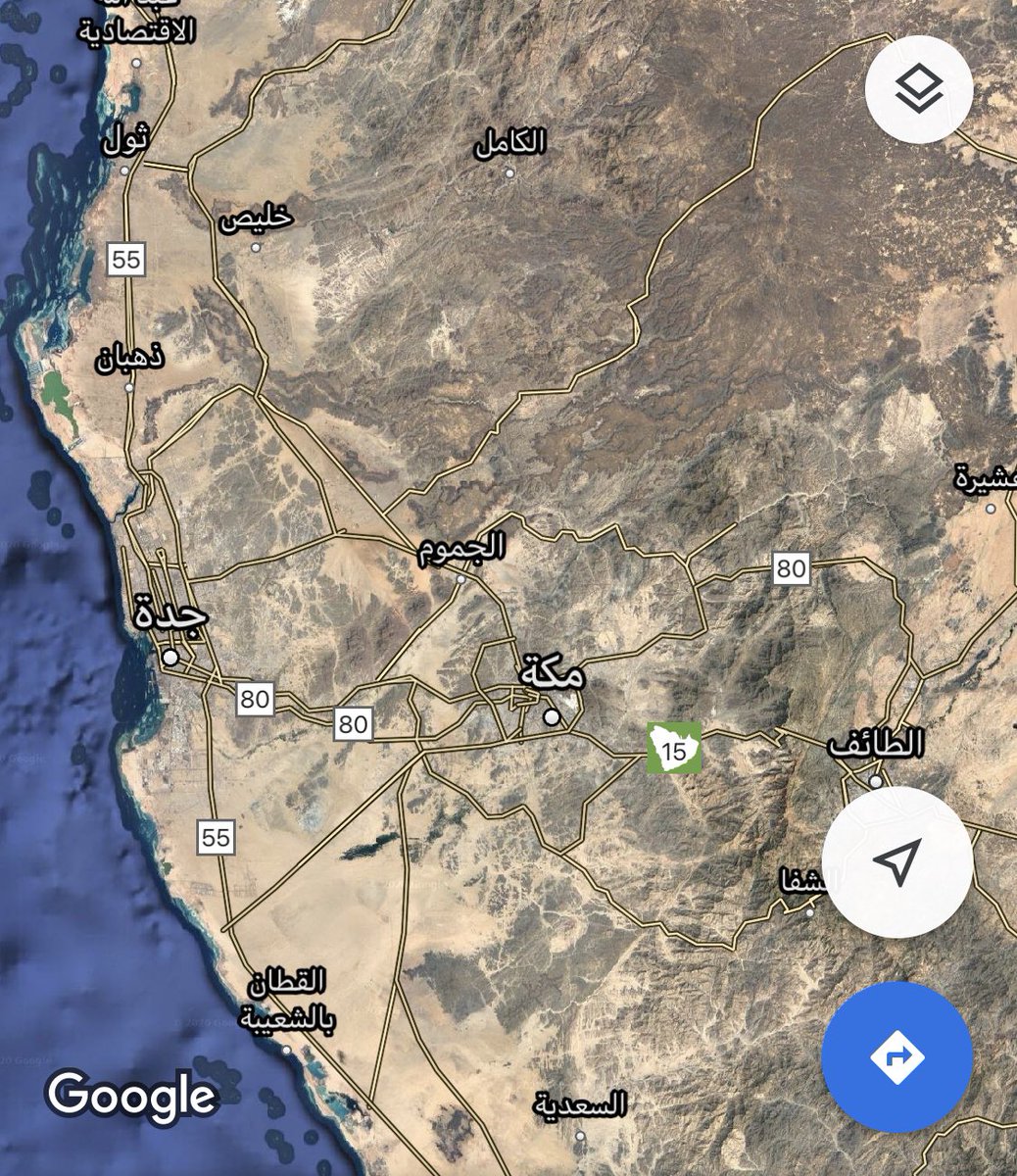 lm_567's tweet photo. سيول حرة رهاط شرق وشمال مكه المكرمه تتجمع في واديين عظيمين وهما وادي فاطمه (وادي مر الظهران سابقاً) ووادي غران وكلها تتجه نحو البحر .

*وادي فاطمه يمر بالجموم ثم يتجه نحو جنوب جده وهو الذي سبب كارثة سيول جده ٢٠٠٩ 

*سيول وادي رهاط ( غران ) يمر بمدركه وهدى الشام ثم ينزل على ذهبان. https://t.co/pMeONjDkHw