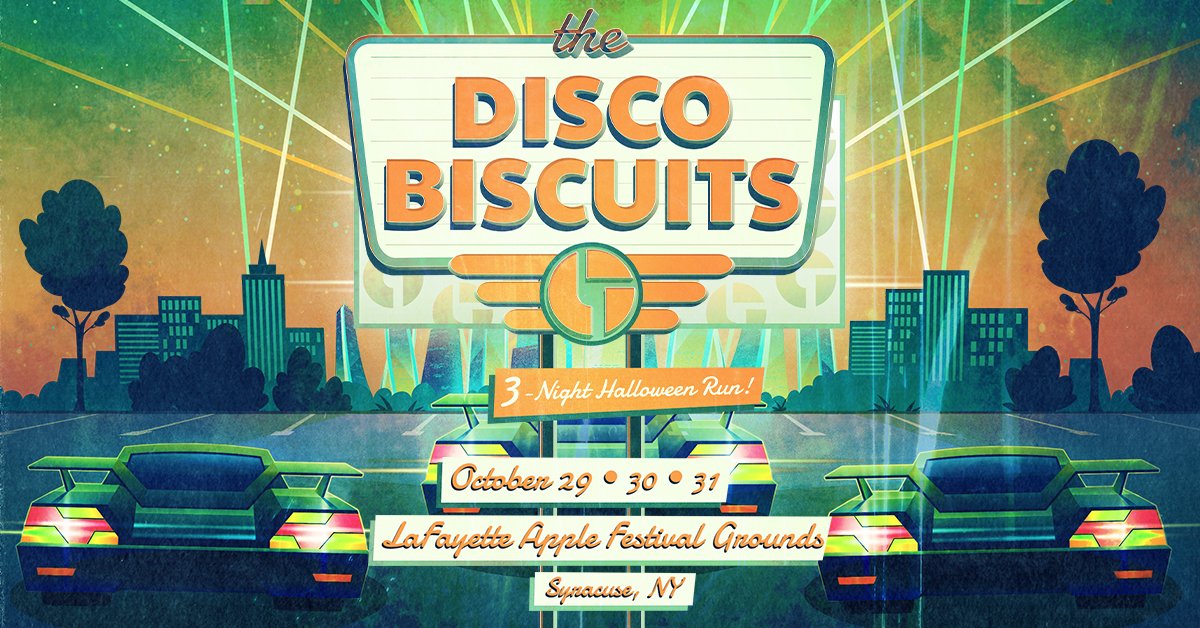 Looking for a #Halloween show?! Don't miss out on <a href="/disco_biscuits/">The Disco Biscuits 🌲👽🌲</a> 3-Night Run LIVE at the Drive-In, get your tickets today at CCTix.com 👻🎃🎶