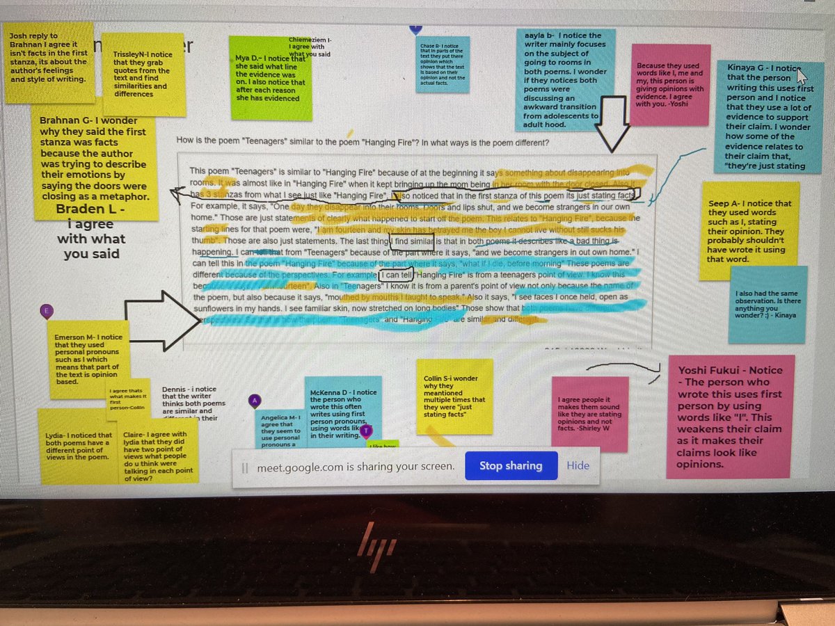 DMunchow's tweet photo. @SchifferB @FMSDragonsPTA @BCPS_ELA Students analyzed a sample answer to determine its effectiveness. https://t.co/9onlvR6BRT
