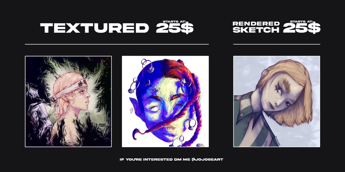 jojoseart's tweet photo. 😳🍂🎃 IT'S OCTOBER AND MY COMMISSIONS ARE OPEN 🎃🍂😳

Help a student save up to get a better computer 🤧 I'll be doing this in my free time, between my classes and occasional work.

Halloween themed characters are welcome, the spookier the better 👁️

Rts are very appreciated 🖤 https://t.co/ERskzZdJep