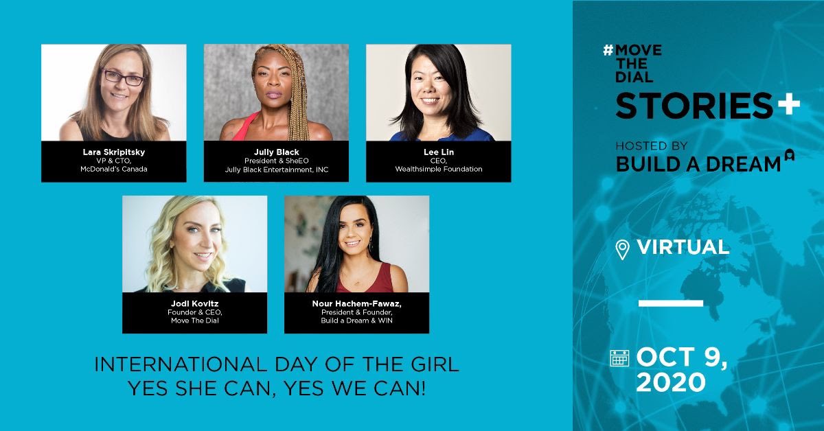 #movethedial (@joinmovethedial) on Twitter photo Excited to share that we have teamed up <a href="/joinmovethedial/">#movethedial</a> with @Build_ADream to bring our #MoveTheDialStories+ to their International Day of the Girl Event, October 9th. Join at 9am to hear incredible stories about potential. Tix available now. 👇 bit.ly/34j7ViW Excited to share that we have teamed up <a href="/joinmovethedial/">#movethedial</a> with @Build_ADream to bring our #MoveTheDialStories+ to their International Day of the Girl Event, October 9th. Join at 9am to hear incredible stories about potential. Tix available now. 👇 bit.ly/34j7ViW