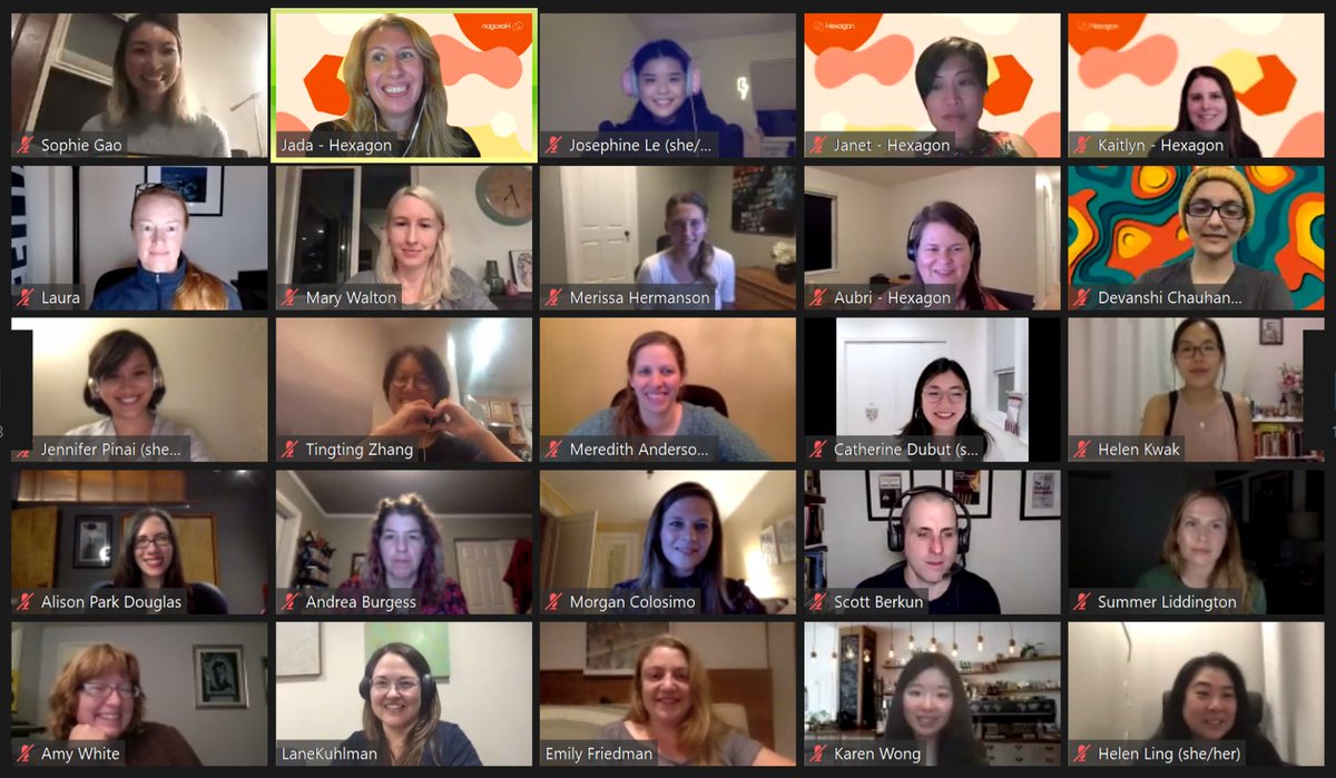 So many things have been canceled this year, so it was nice to figure out a way to make our HexagonUX  Mentorship event still happen!
We are on our 11th cohort, have been pairing UX womxn to increase the role of womxn in leadership for the last 4 years -covid won't stop us!