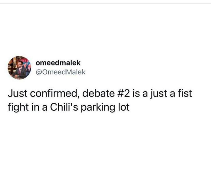 poppsieb's tweet image. I can&apos;t imagine #Trump showing up to a fist fight. 😂 (Unless he was packing a knife) #Chicken #AddressTheIssues #BidenHarris2020