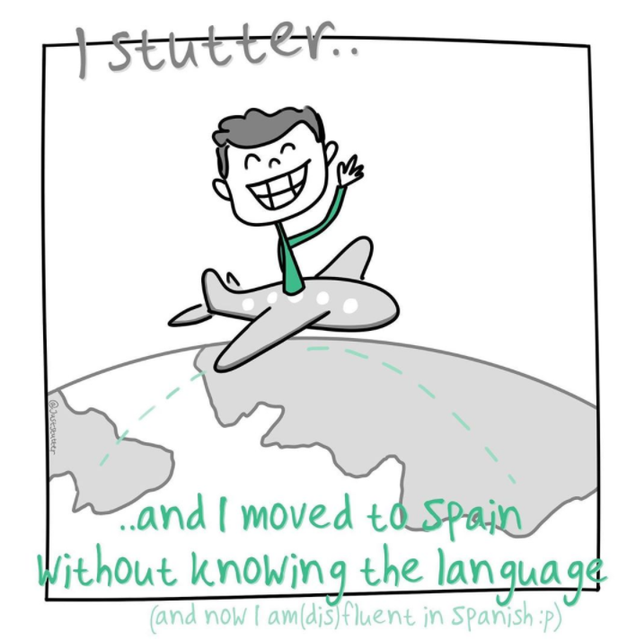 stamilyofficial's tweet photo. As #ISAD approaches, Willemijn (Netherlands) is illustrating your #stuttering victories. Today, @RonanLMiller shares how he moved to another country with a stutter.

What stuttering victories do you have?

Source: https://t.co/DrB6QtO8Fa https://t.co/D5MszIWYL7